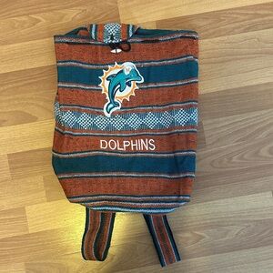 Miami Dolphins Striped Backpack